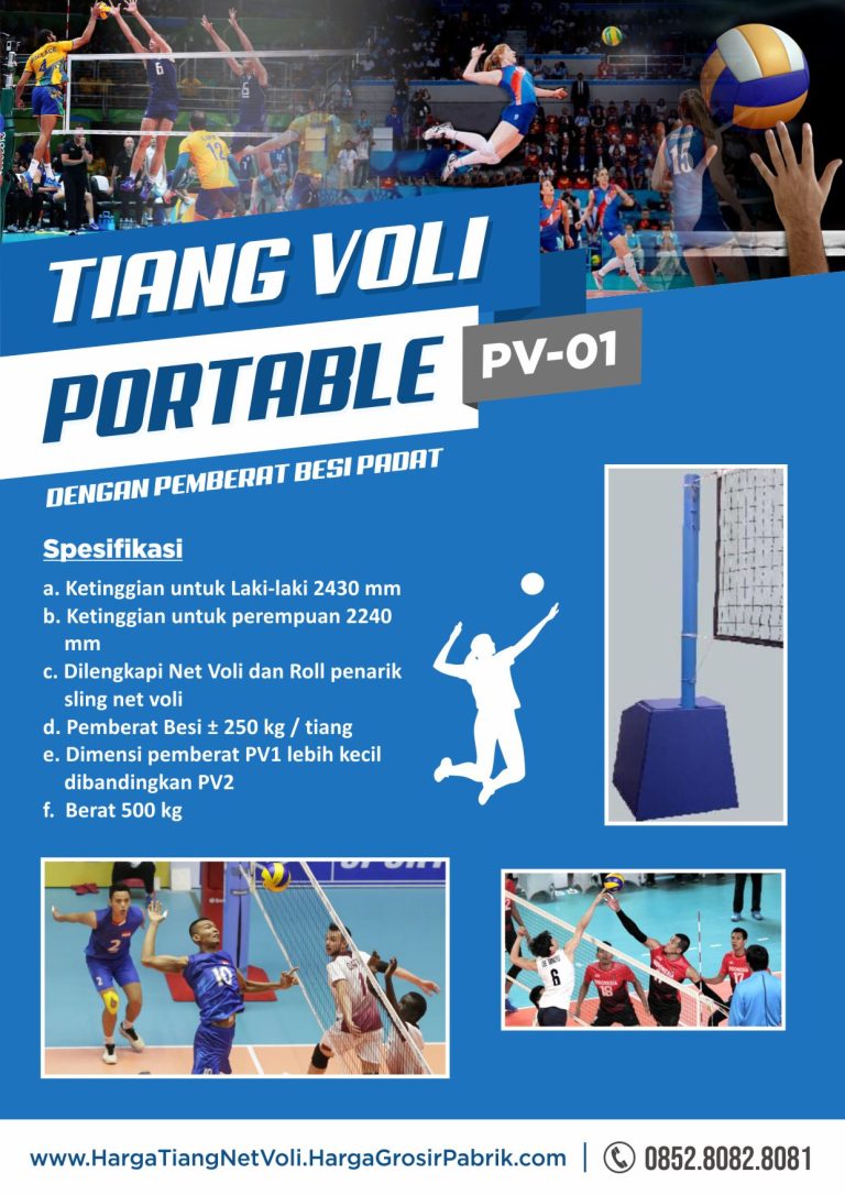 pabrik tiang voli portable pv 01