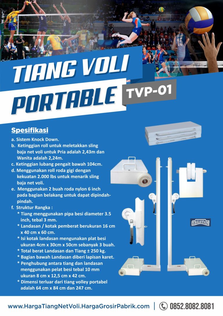 pabrik tiang voli portable tvp 01