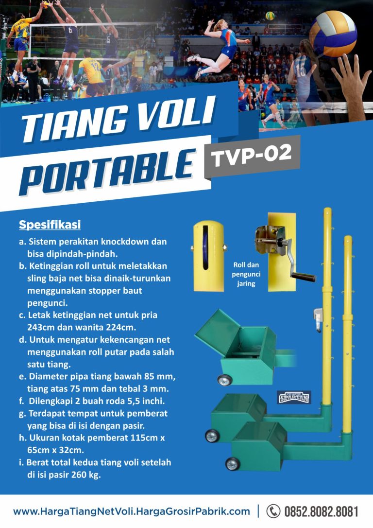 pabrik tiang voli portable tvp 02